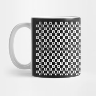 Nine of Swords Pattern BW - Tarot inspired Mug